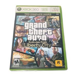 Grand Theft Auto: Episodes From Liberty City W/ Poster Xbox 360 CIB Video Game